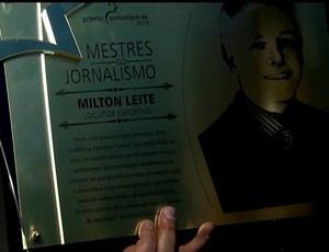 Prêmio Comunique-se 2014 - Milton Leite (Foto: Reprodução SporTV)