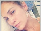 Jennifer Lopez posta foto de cara lavada: 'Dia sem maquiagem'