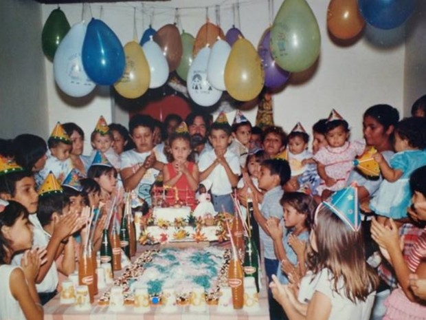 Ana Cristina faz aniversário no mesmo dia do Natal, em Porangatu, Goiás (Foto: Arquivo Pessoal)