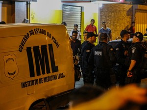 Policial foi morto quando saia de academia, na Zona Dul de Teresina. (Foto: João Cunha/G1)