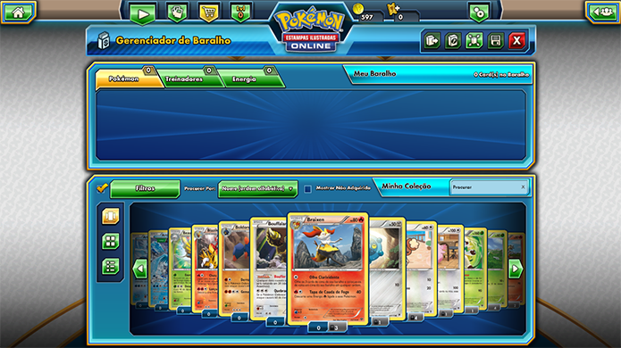Edite seus decks em Pokémon TCG (Foto: Reprodução/Murilo Molina)
