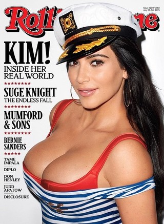 Kim Kardashian na capa da Rolling Stone (Foto: Terry Richardson / Reprodução)