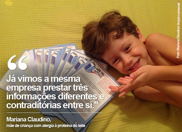 A jornalista Mariana Claudino com Mateus, ou melhor, Teteu, que sofre de alergia à proteína do leite. (Foto: Mariana Claudino/ Arquivo pessoal) A jornalista Mariana Claudino com Mateus, ou melhor, Teteu, que sofre de alergia à proteína do leite. (Foto: Mariana Claudino/ Arquivo pessoal)