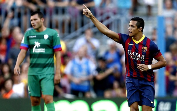 Alexis sanchez barcelona gol levante (Foto: Agência EFE)