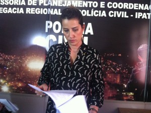 Delegada Irene Franco acompanhou a denúncia desde o ano de 2004.  (Foto: Patrícia Belo / G1)