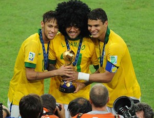 neymar thiago silva daniel alves brasil copa das confederações (Foto: Alexandre Durão / Globoesporte.com)