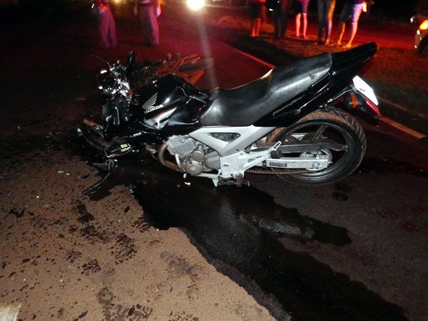 Acidente matou dois motociclistas em Tangará da Serra (MT). (Foto: Franchescolly Gomes/Rádio Pioneira))