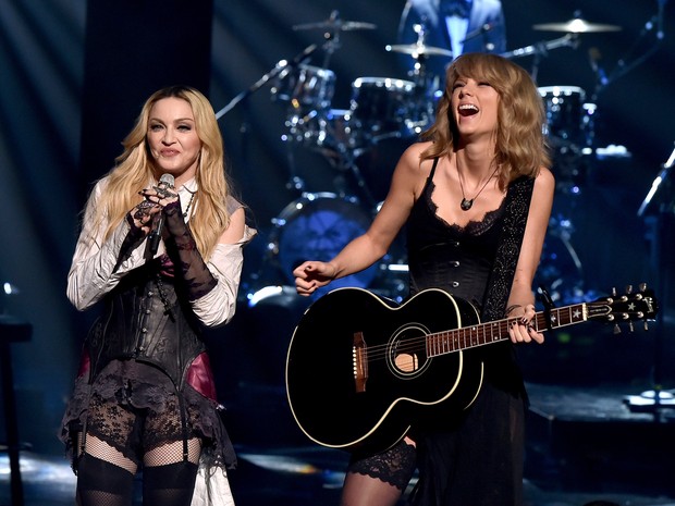 iHeart Radio Music Awards - Madonna e Taylor Swift (Foto: AFP)