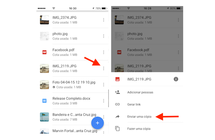 how to download google drive photos to iphone