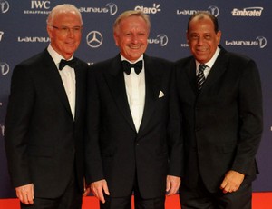 Prêmio Laureus - Carlos Alberto Torres, Presidente da Adidas e Beckenbauer (Foto: André Durão)