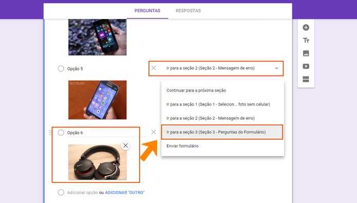 Marque apenas a foto de resposta correta para seguir para a seção 3 (Foto: Reprodução/Barbara Mannara)