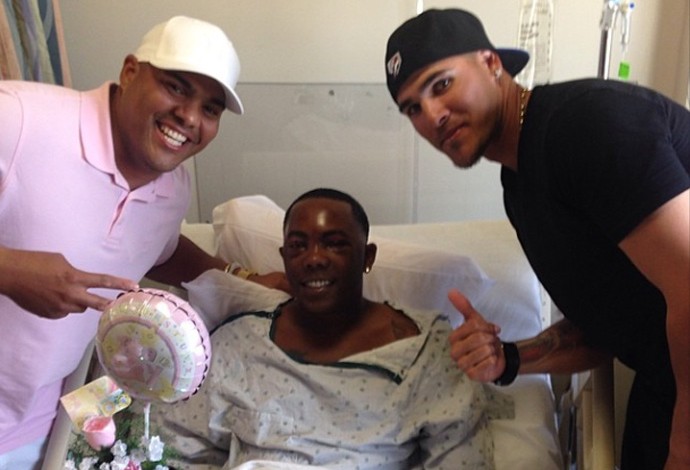  arremessador de beisebol Aroldis Chapman hospital (Foto: Instagram)