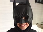 Filho de Kaká aparece fantasiado: 'Batman mais lindo do mundo'