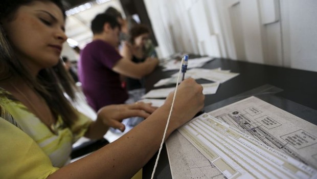 Eleitores justificam ausência de voto no centro de Brasília (Foto: Marcelo Camargo/Agência Brasil)