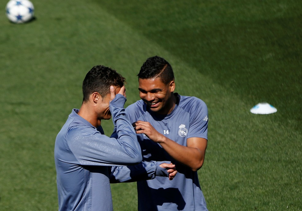 Cristiano Ronaldo e Casemiro são peças fundamentais no esquema do Real Madrid de Zidane (Foto: Reuters)