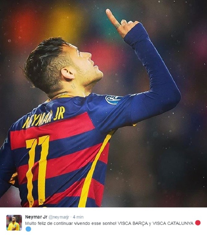 Neymar Barcelona (Foto: Reprodução/Twitter)