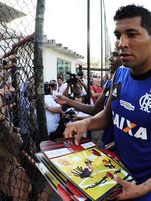 Andre Santos treino Flamengo (Foto: Alexandre Vidal/Fla Imagem)