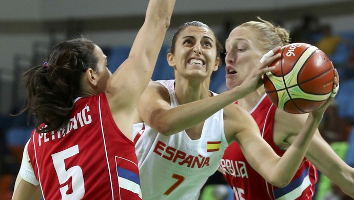 Alba Torrens, Espanha x Sérvia, basquete feminino, Rio 2016 (Foto: Reuters/Shannon Stapleton)