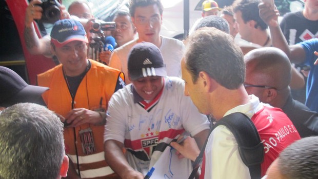 Rogério Ceni desembarque São Paulo (Foto: Marcelo Prado / Globoesporte.com)