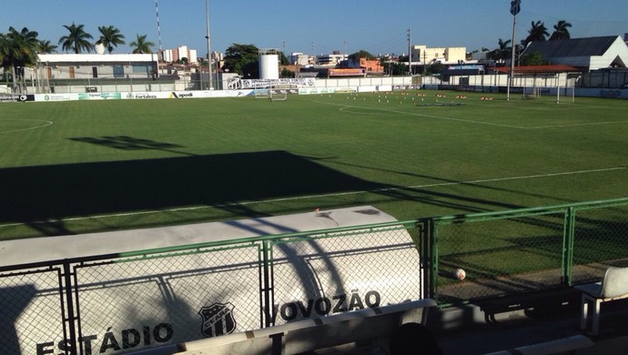 Estádio Vovozão Ceará treino (Foto: Yngrid Matsunobu)