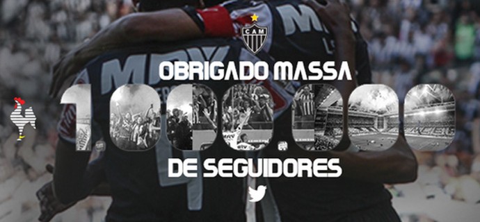 Twitter do Atlético-MG chega a um milhão de seguidores (Foto: Reprodução / Twitter)