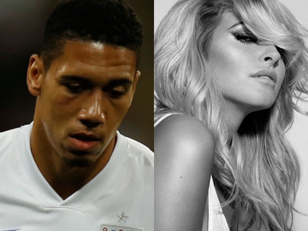 Chris Smalling e Sam Cooke (Foto: AFP Photo/Adrian Dennis, Divulgação/Twitter/Sam Cooke)