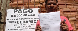 Desempregado que oferecia R$ 300 por vaga consegue novo trabalho (Samuel Pancher/O Jornal)