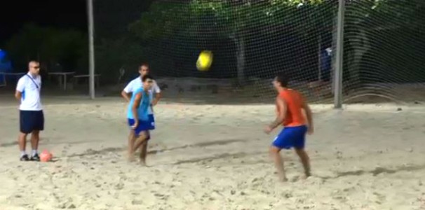Avaí joga com Vasco e Flamengo na areia (Foto: Reprodução/RBS TV)