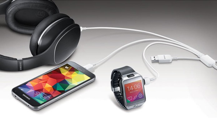 Cabo Samsung promete conectar até três dispositivos ao mesmo tempo (Foto: Divulgação/Samsung) Cabo Samsung promete conectar até três dispositivos ao mesmo tempo (Foto: Divulgação/Samsung)