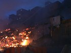 Incêndio atinge Paraisópolis, na Zona Sul de SP