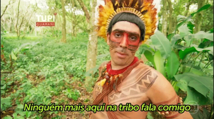 Obirajara arranja treta na tribo (Foto: TV Globo)