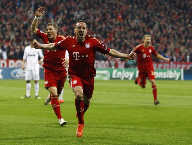 Ribery  Bayern x Real madrid (Foto: Reuters)