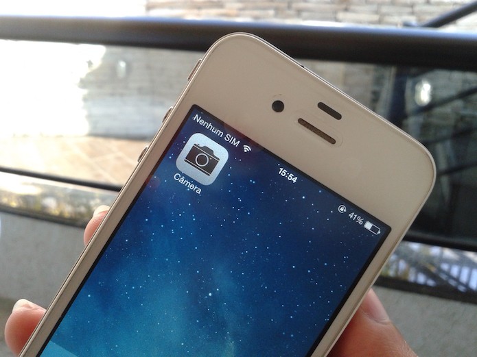 Como enviar selfies e vídeos de forma rápida no iMessage do iOS 8? (Foto: Marvin Costa/TechTudo)