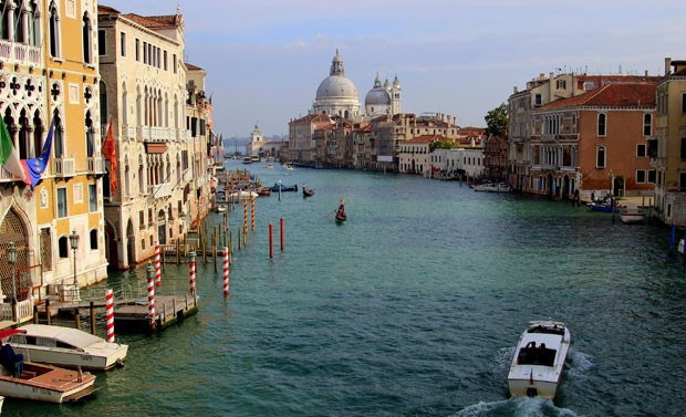 Veneza vista da Ponte dell' Accademia (Foto: Michelle Locke/AP)