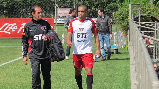 Welliton treino são paulo (Foto: Carlos Augusto Ferrari)