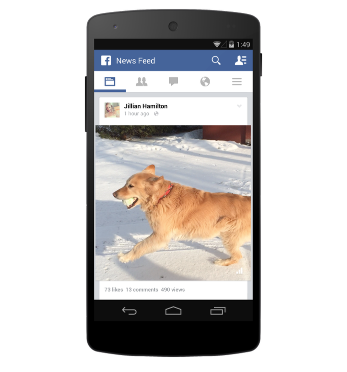Mais vídeos em auto-play; Facebook cria também contagem de visualizações (Foto: Divulgação/Facebook) Mais vídeos em auto-play; Facebook cria também contagem de visualizações (Foto: Divulgação/Facebook)