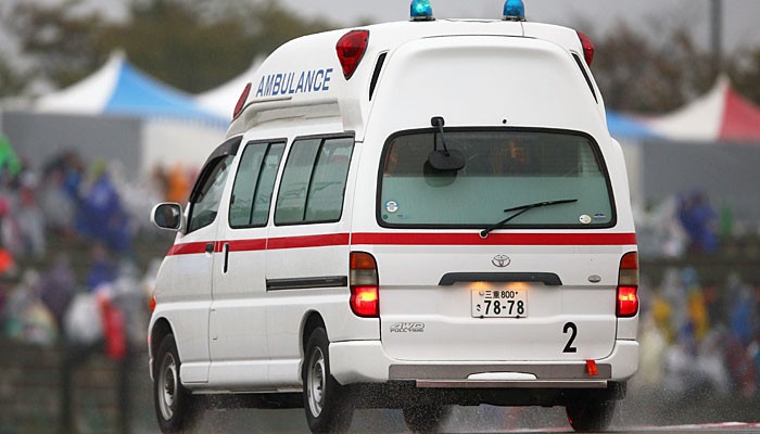 Jules Bianchi ambulância