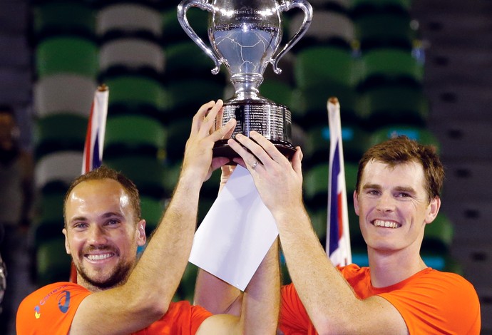 Bruno Soares e Jamie Murray, final Australian Open 2016 Aberto da Austrália tênis (Foto: AP)