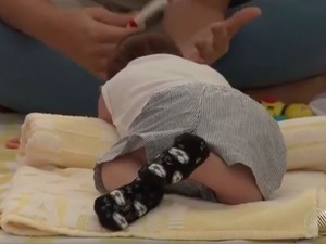 Mãe de bebê teve zika com nove meses de gestação (Foto: Reprodução/TV Bahia)