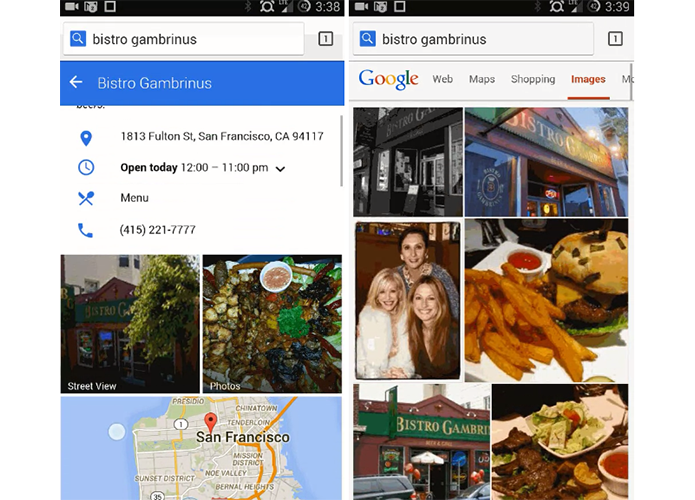 Buscas do Google ganharam barra azul e fotos maiores no celular (Foto: Reprodução/Android Police)