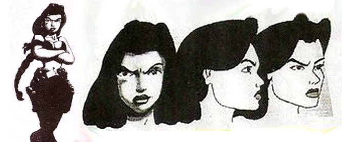 Projetos de Lara na concepção do game (Foto: Reprodução/Uproxx)
