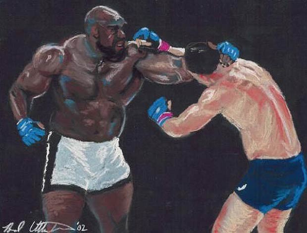 Arte no MMA, Bob Sapp x Minotauro (Foto: Reprodução/ Bradutterstrom.com)