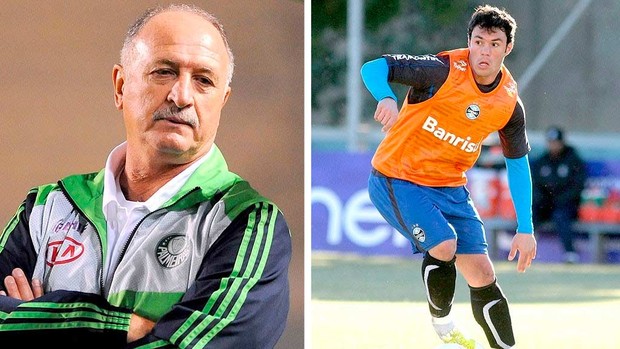 Montagem Felipão do Palmeiras e Kléberd do Grêmio (Foto: fotos Globoesporte.com e PressDigital)