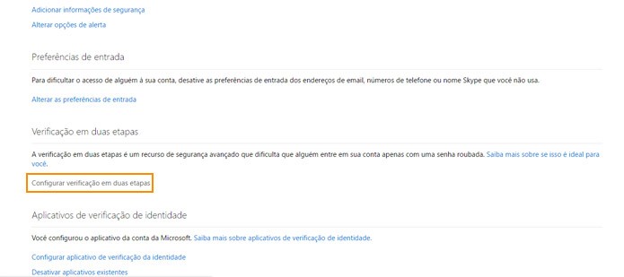 Habilite a verificação em duas etapas (Foto: Reprodução)