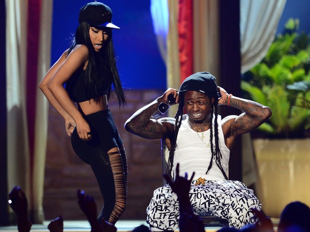 Nicki Minaj e Lil Wayne no Billboard Music Awards (Foto: Ethan Miller/ Getty Images/ AFP)