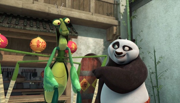 Rede Globo > infantil - Kung Fu Panda: Louva-a-Deus toma poção para