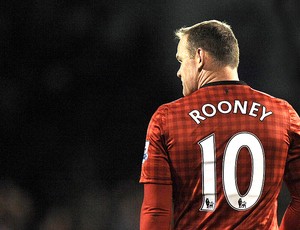 Rooney na partida do Manchester United (Foto: EFE)