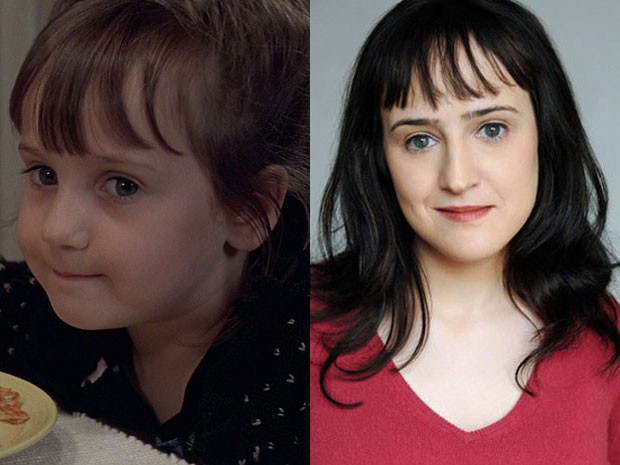 Mara Wilson em 'Uma babá quase perfeita' e atualmente (Foto: Divulgação e Divulgação/Facebook)