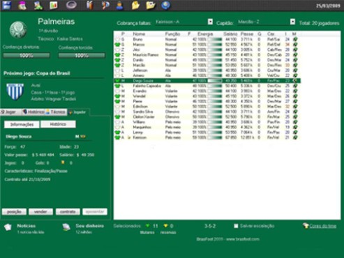 screenshot de Brasfoot 2009