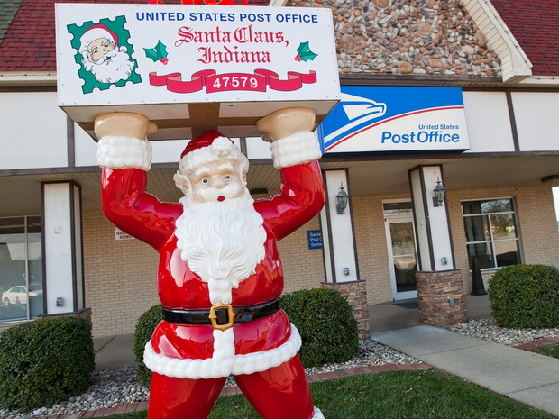 Santa Claus (Papai Noel) fica no estado de Indiana (Foto: Spencer County Visitors Bureau/AP)